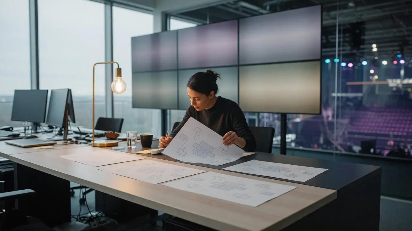 Secure account access guide on a clean desk